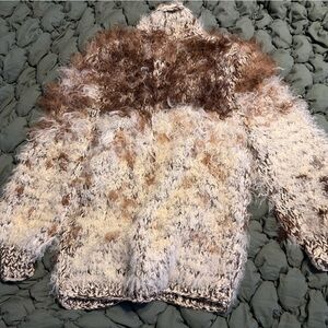 Fuzzy Multicolor Knit Sweater